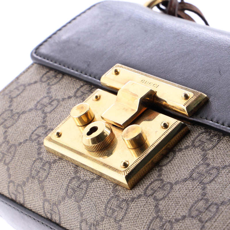 Padlock Shoulder Bag Gg Coated Canvas