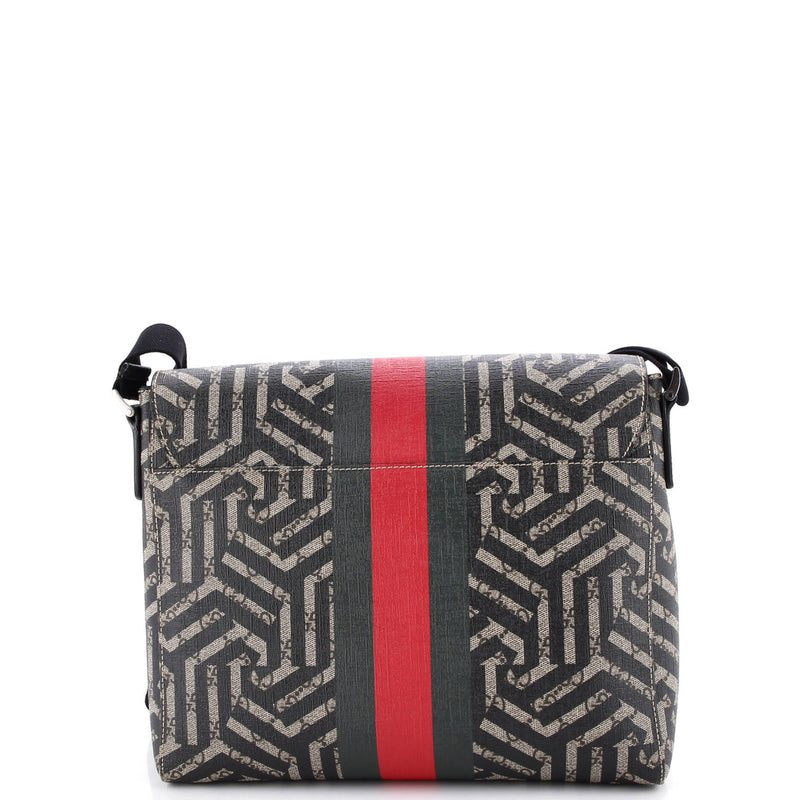 Bee Web Flap Messenger Bag Caleido Gg