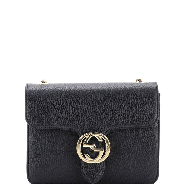 Interlocking Shoulder Bag Leather Small