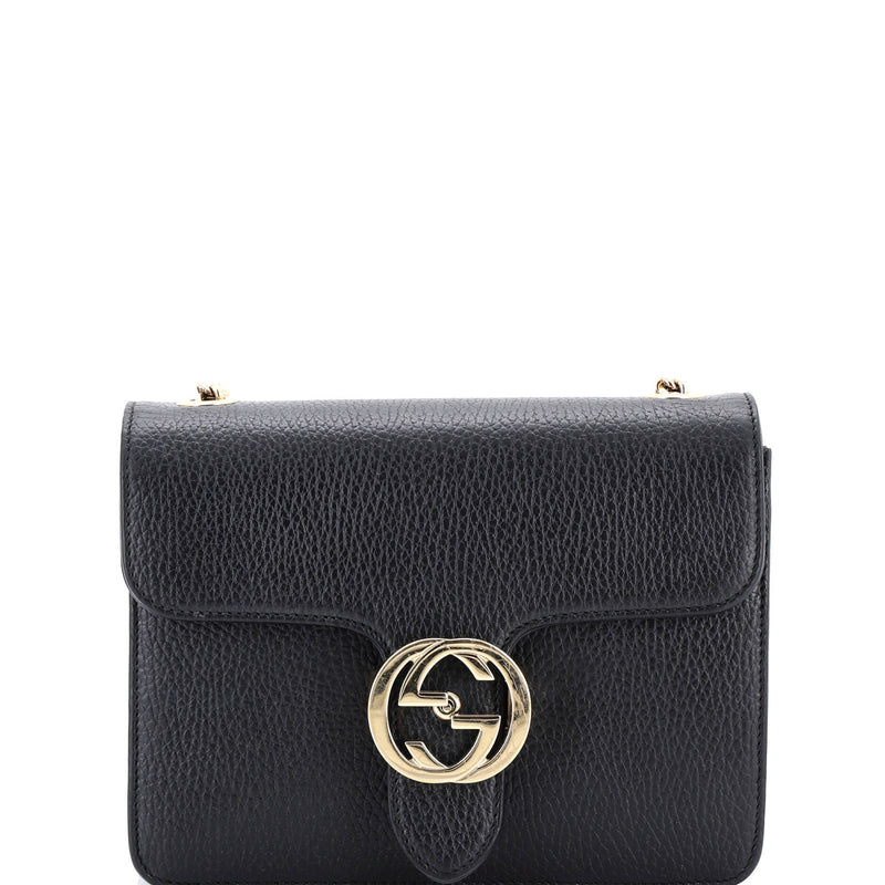 Interlocking Shoulder Bag Leather Small