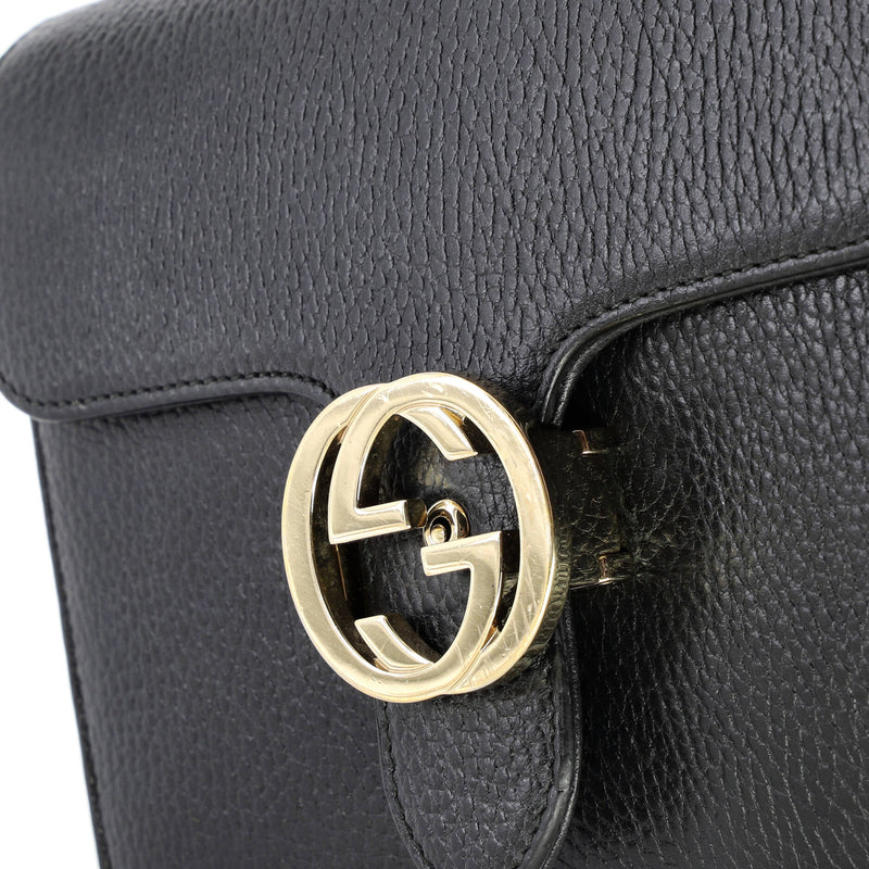 Interlocking Shoulder Bag Leather Small