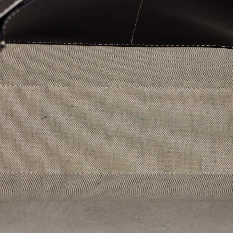 Logo Pocket Tote Canvas With Leather