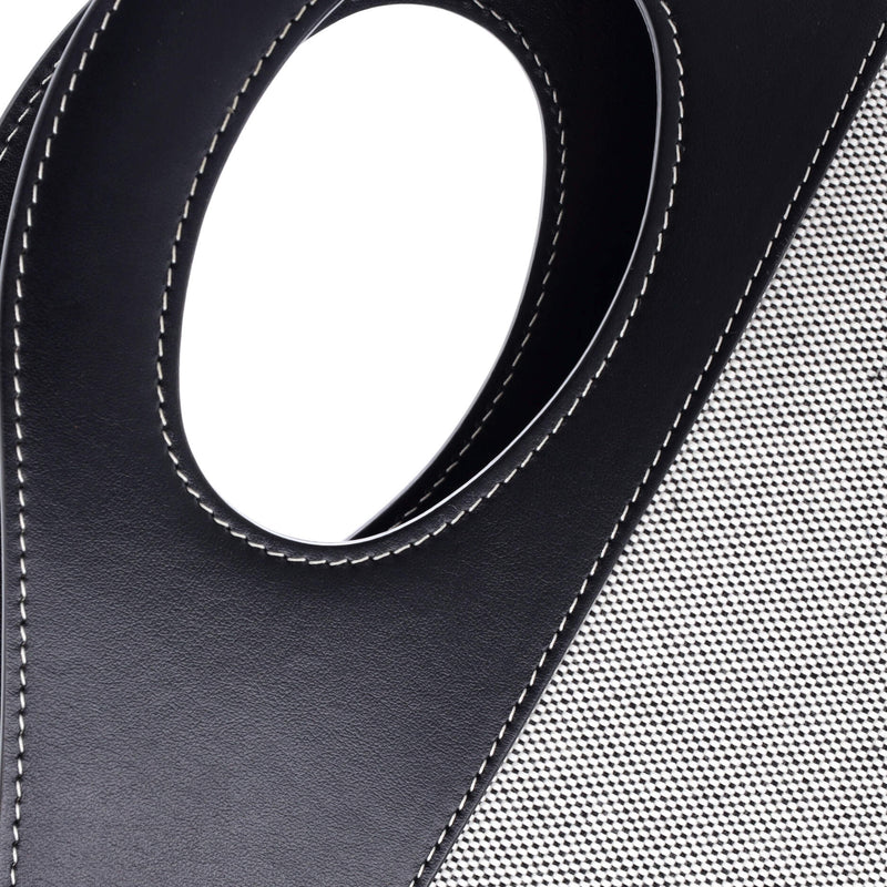 Logo Pocket Tote Canvas With Leather