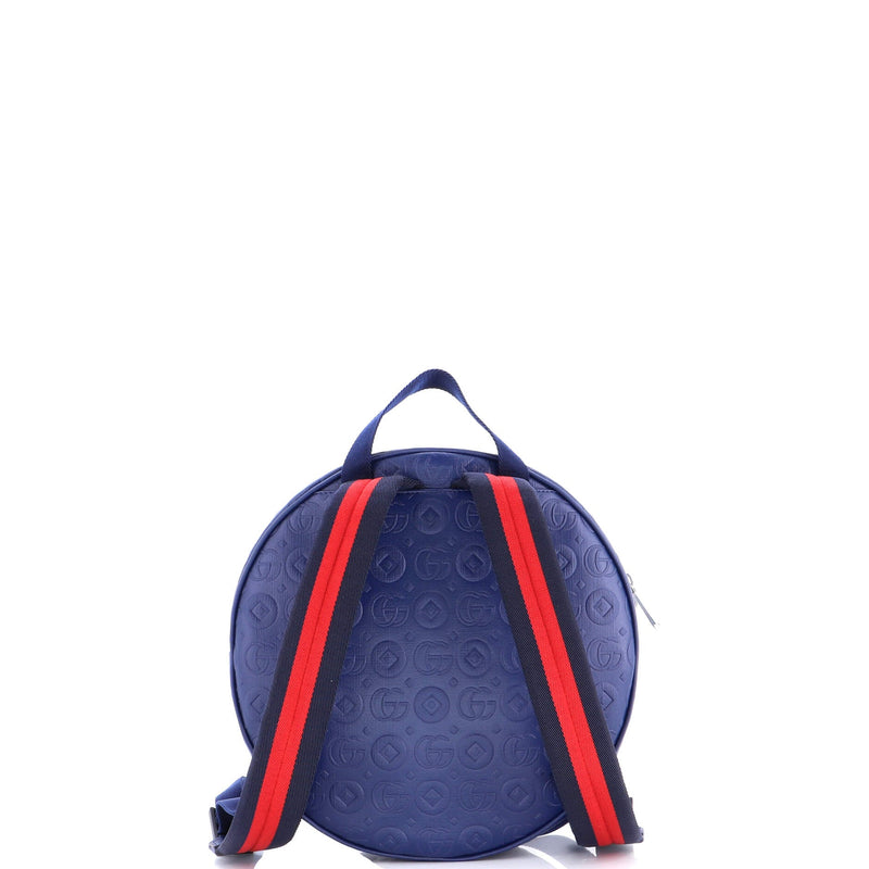 Children's Round Zip Backpack Embossed