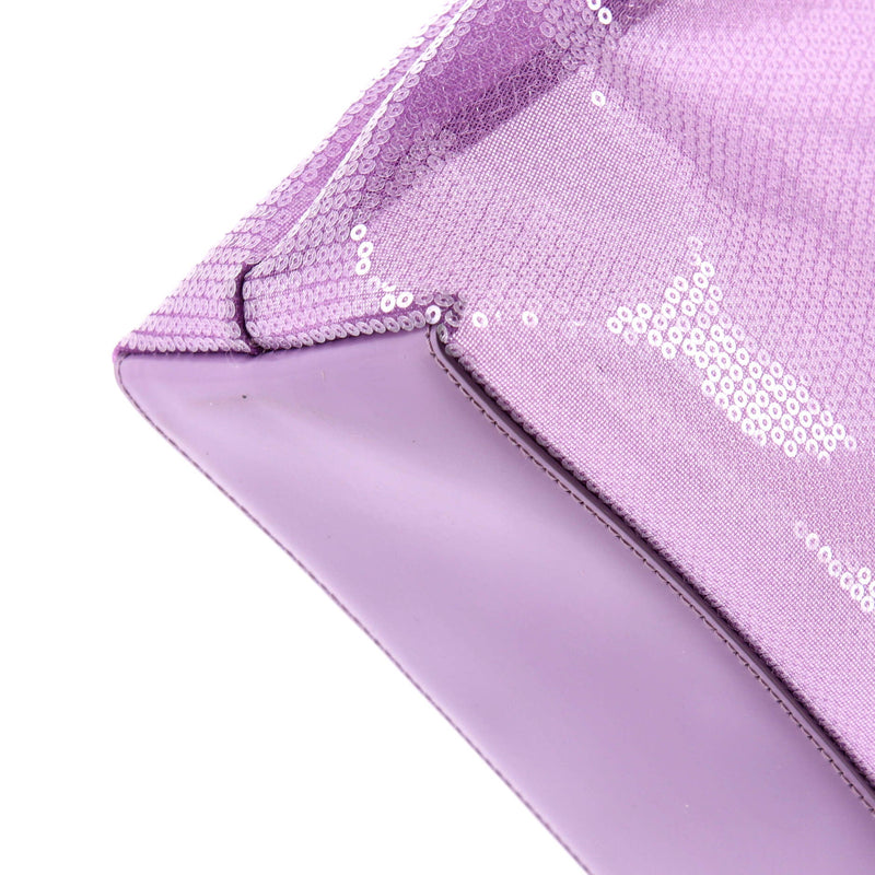 Logo Open Tote Sequined Mesh Large