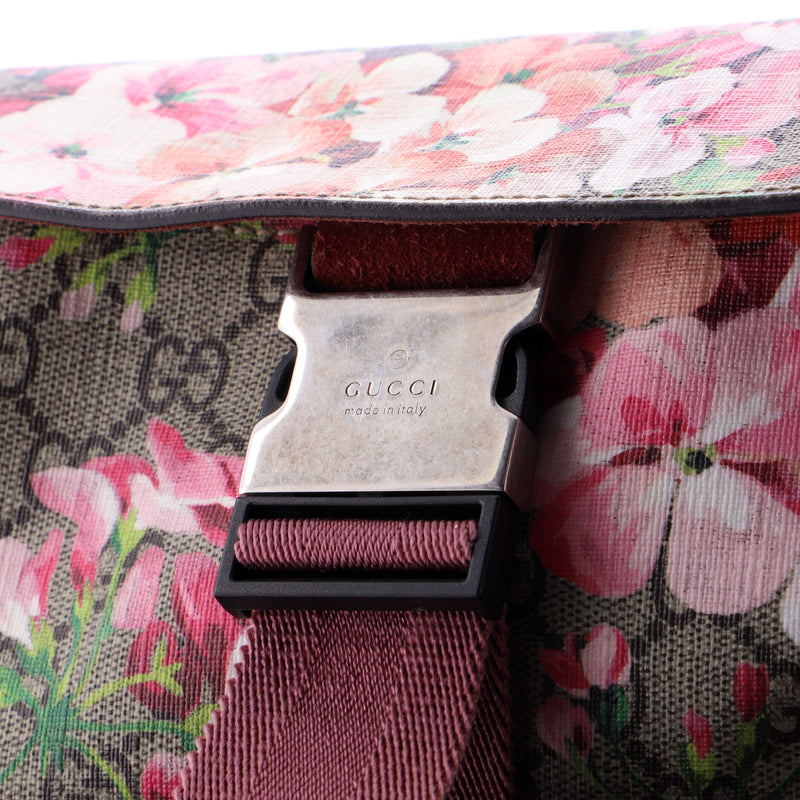 Buckle Backpack Blooms Print Gg Coated