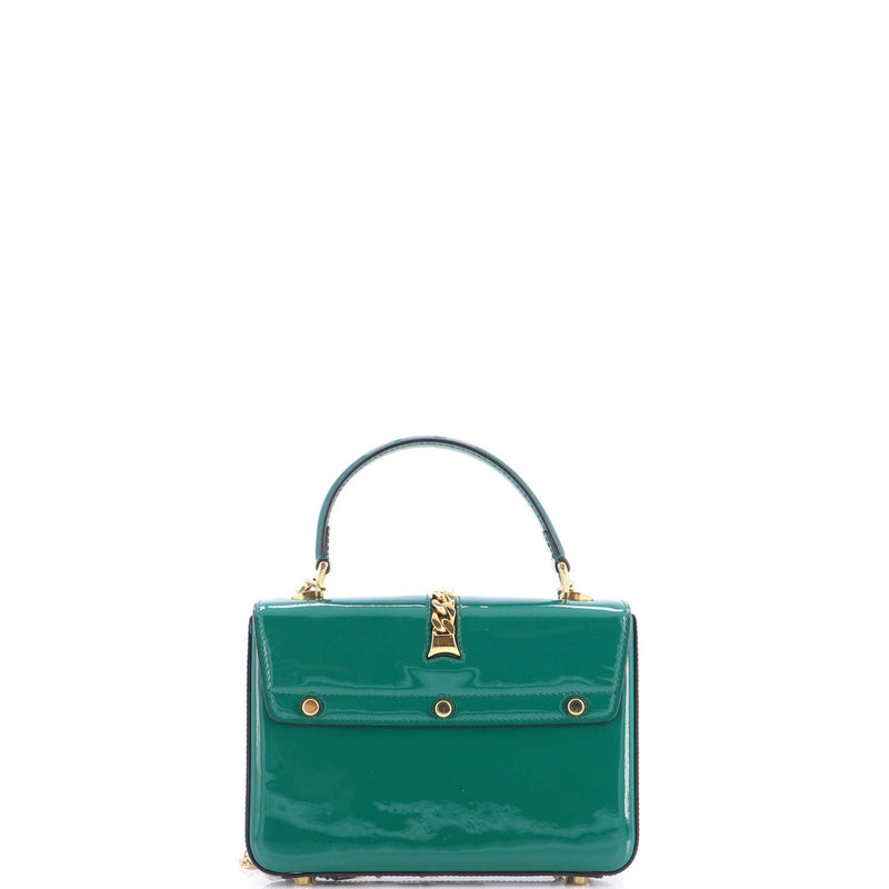 Sylvie Top Handle Bag Patent Mini