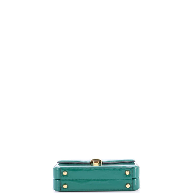 Sylvie Top Handle Bag Patent Mini