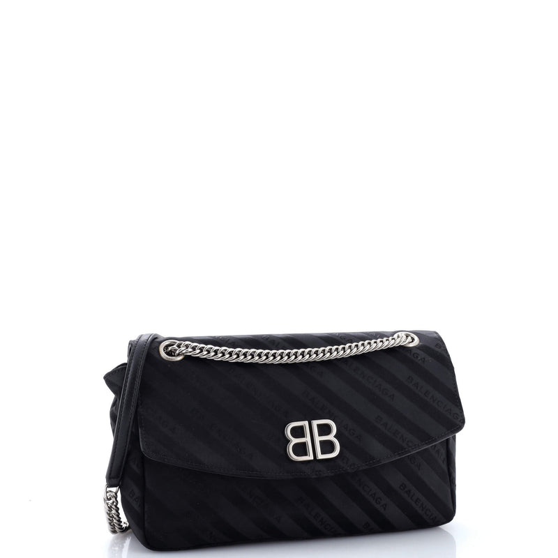 Bb Chain Round Shoulder Bag Jacquard