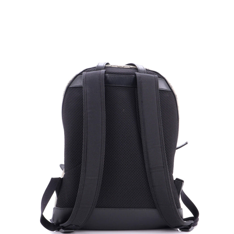 Zip Pocket Backpack Gg Coated Canvas