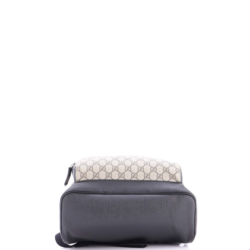 Zip Pocket Backpack Gg Coated Canvas