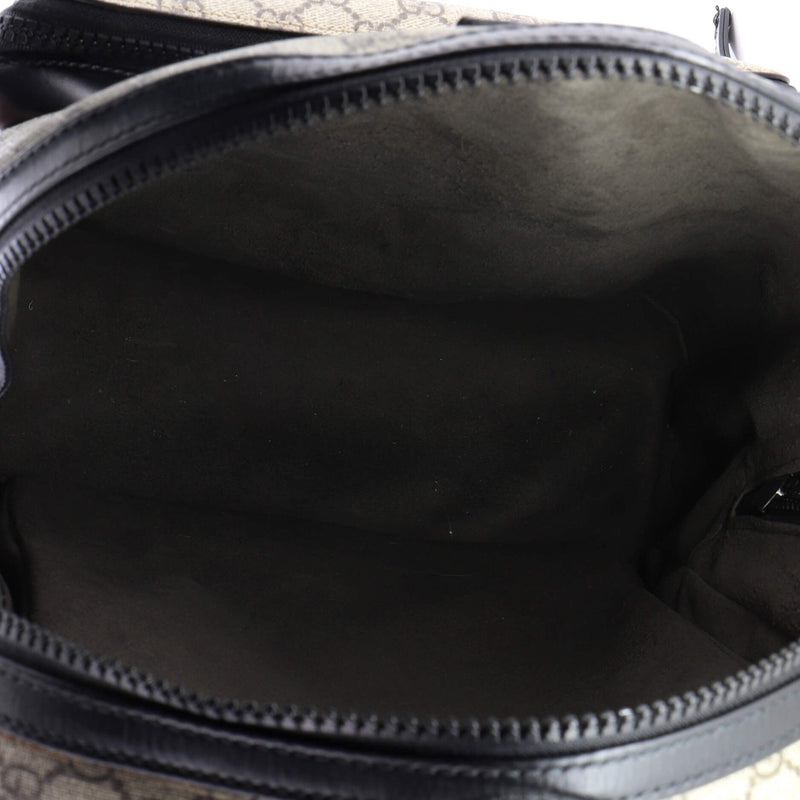 Zip Pocket Backpack Gg Coated Canvas