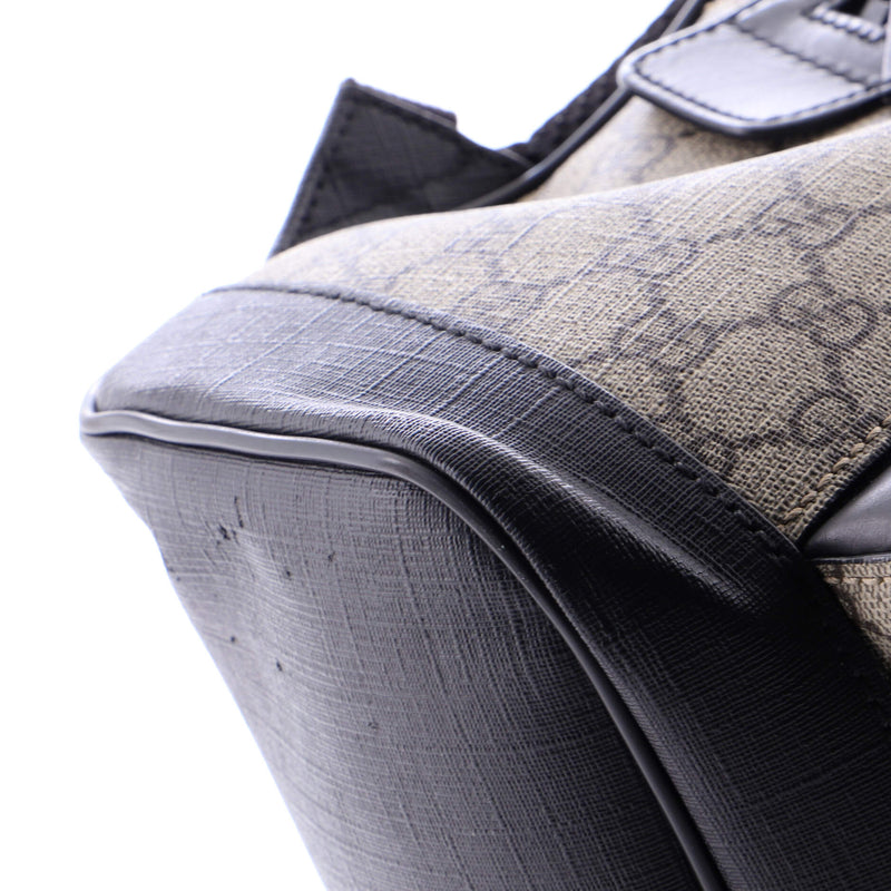 Zip Pocket Backpack Gg Coated Canvas