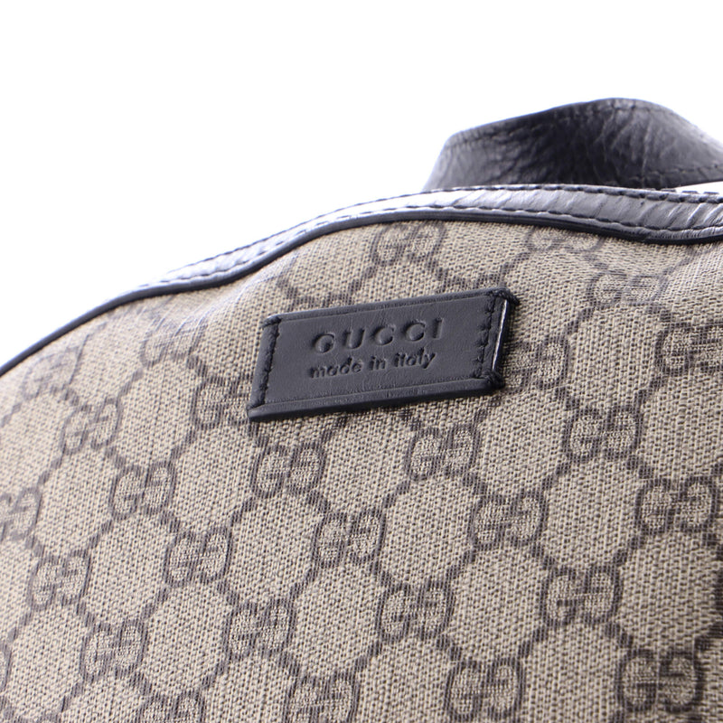 Zip Pocket Backpack Gg Coated Canvas