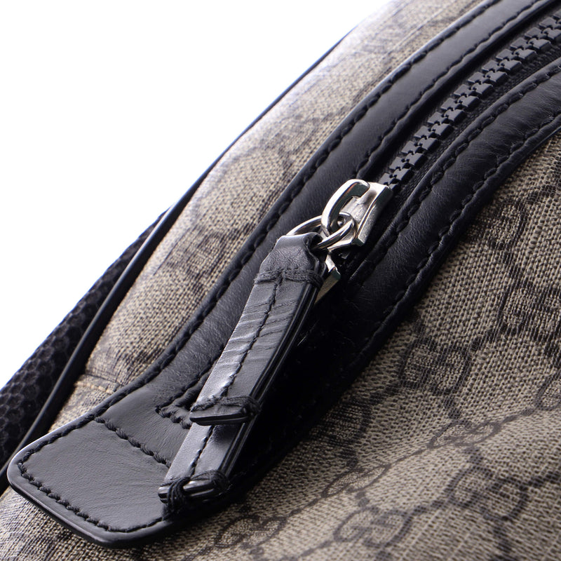 Zip Pocket Backpack Gg Coated Canvas