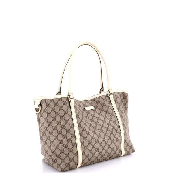 Joy Tote Gg Coated Canvas With Leather