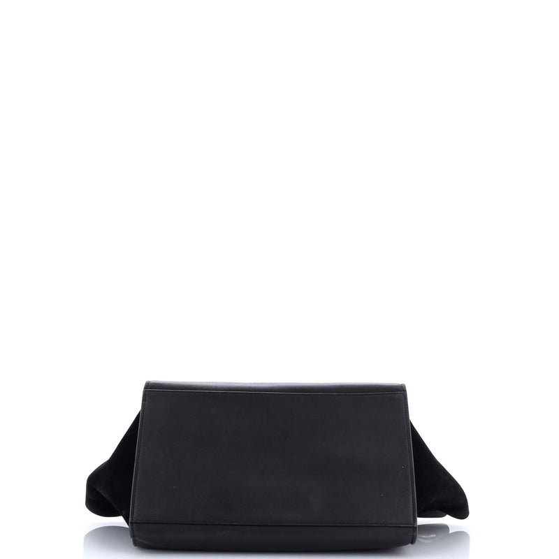 Trapeze Bag Crocodile Embossed Leather
