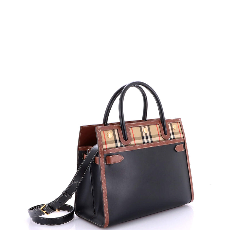 Title Two Handle Tote Leather With