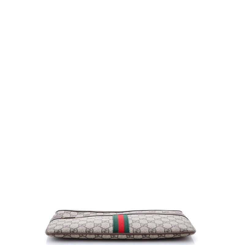 Ophidia Zip Pouch Gg Coated Canvas Large