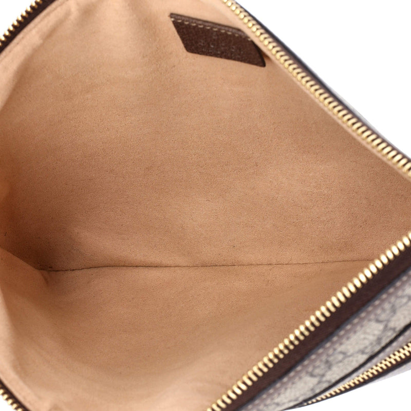 Ophidia Zip Pouch Gg Coated Canvas Large