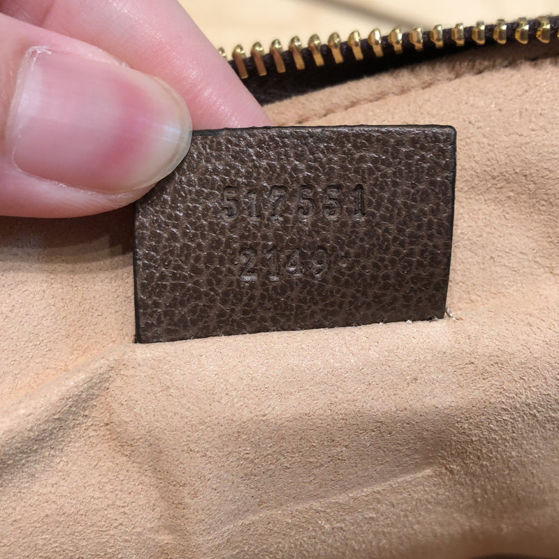 Ophidia Zip Pouch Gg Coated Canvas Large