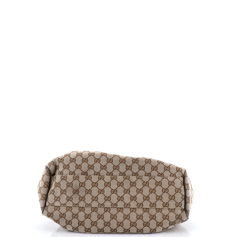 Sukey Tote Gg Canvas With Leather Medium