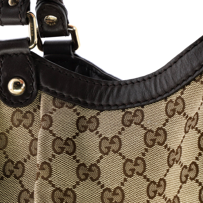 Sukey Tote Gg Canvas With Leather Medium