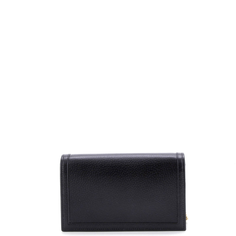 Diana Bamboo Chain Flap Bag Leather Mini