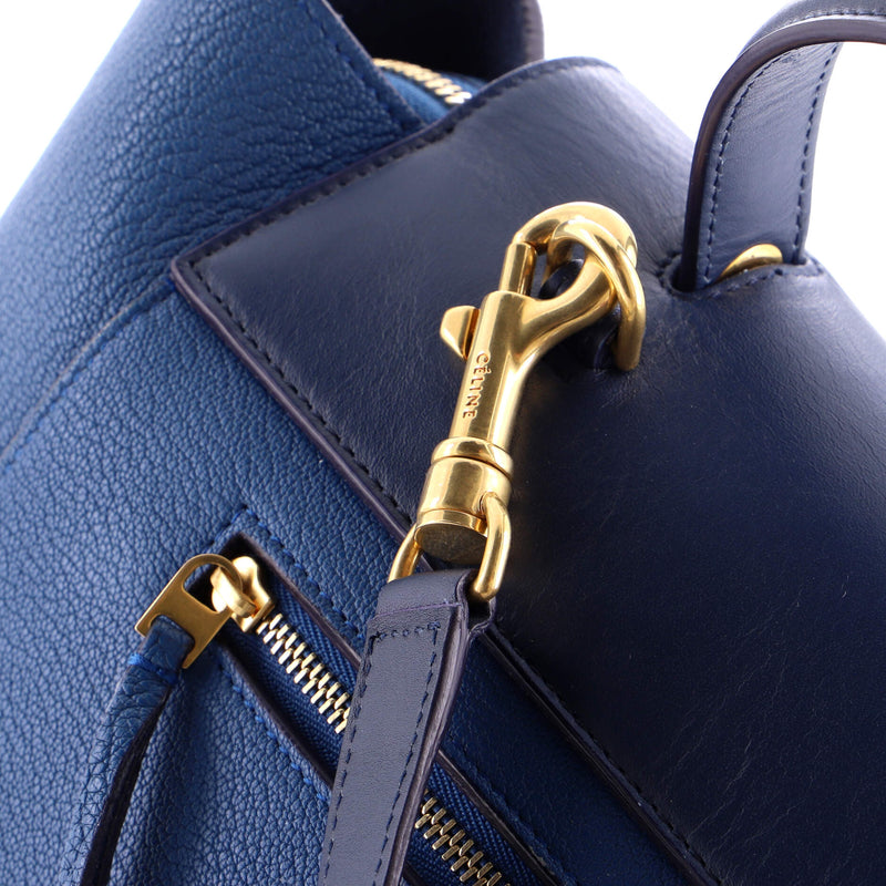 Bicolor Belt Bag Leather Mini