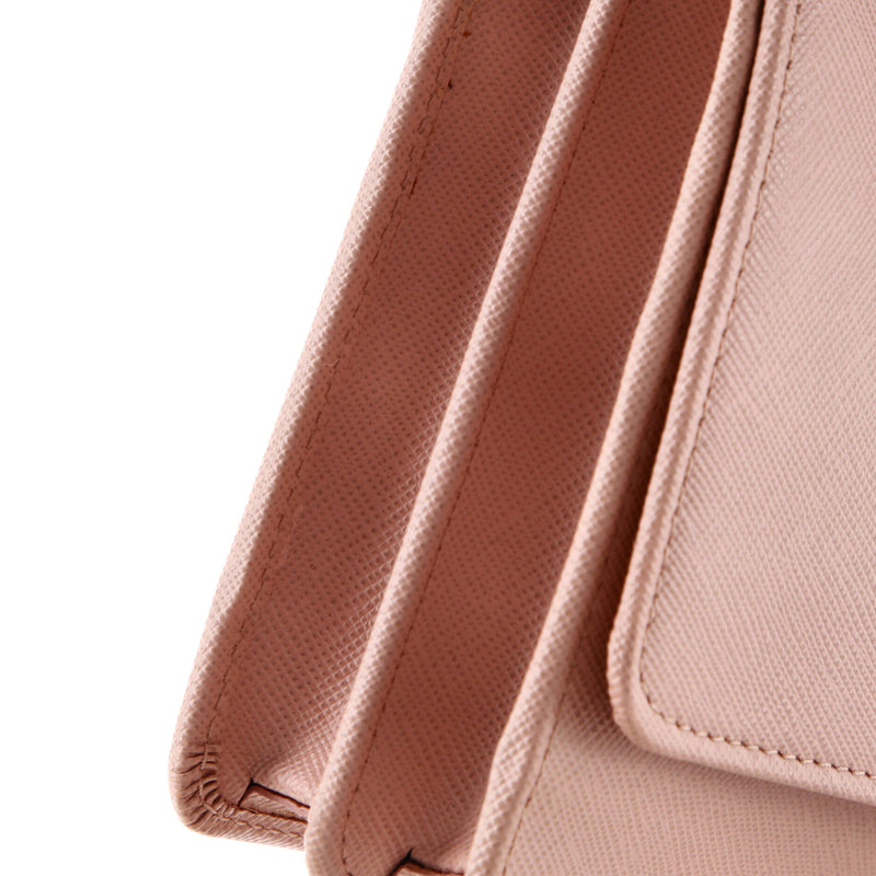 Wallet On Strap Saffiano Leather Small