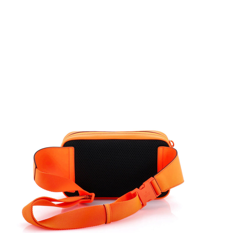 Front Zip Belt Bag Gg Rubber Effect