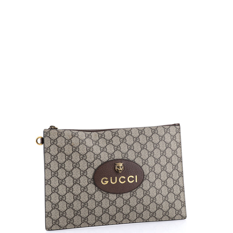 Neo Vintage Wristlet Pouch Gg Coated