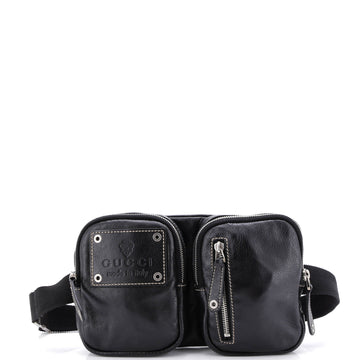 Crest Double Belt Bag Leather