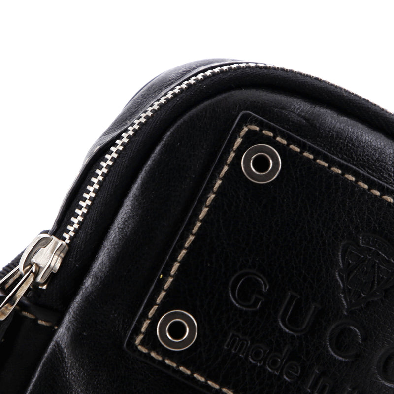 Crest Double Belt Bag Leather