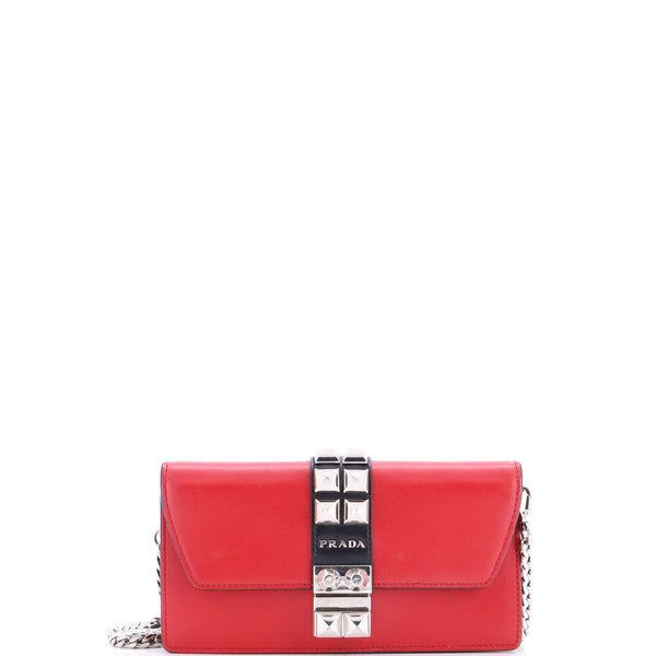Elektra Wallet On Chain Studded Leather