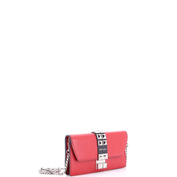 Elektra Wallet On Chain Studded Leather