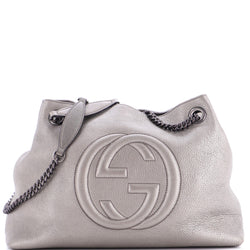 Soho Chain Strap Shoulder Bag Leather