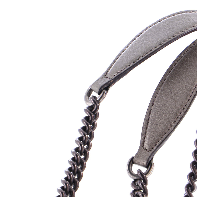 Soho Chain Strap Shoulder Bag Leather