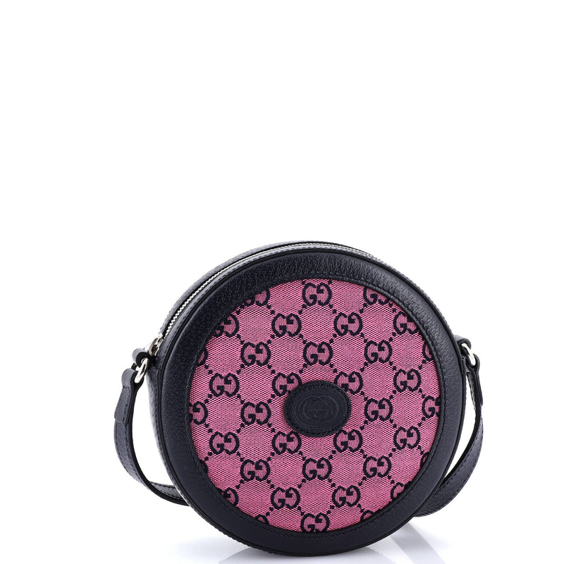Interlocking G Patch Round Shoulder Bag