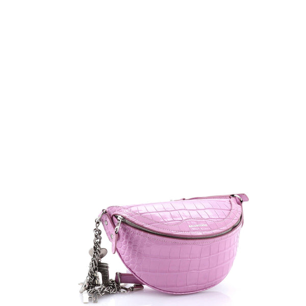 Souvenir Belt Bag Crocodile Embossed