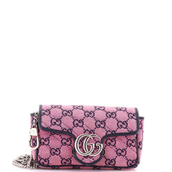 Gg Marmont Flap Bag Diagonal Quilted