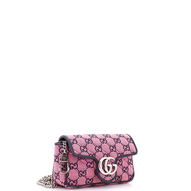 Gg Marmont Flap Bag Diagonal Quilted