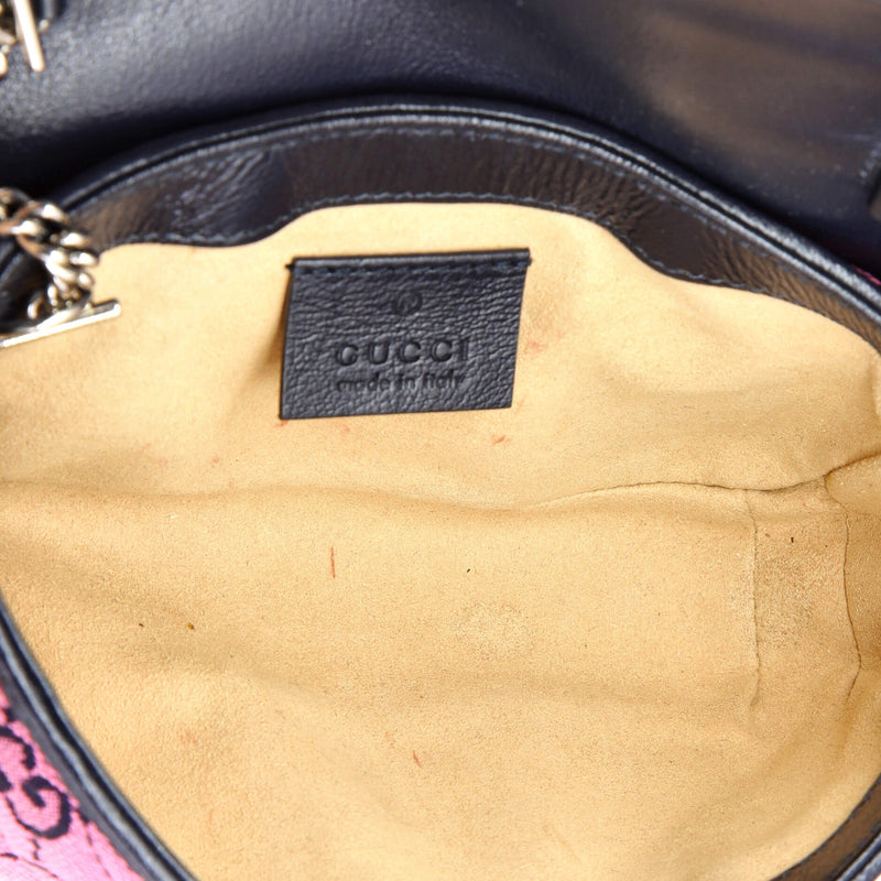 Gg Marmont Flap Bag Diagonal Quilted