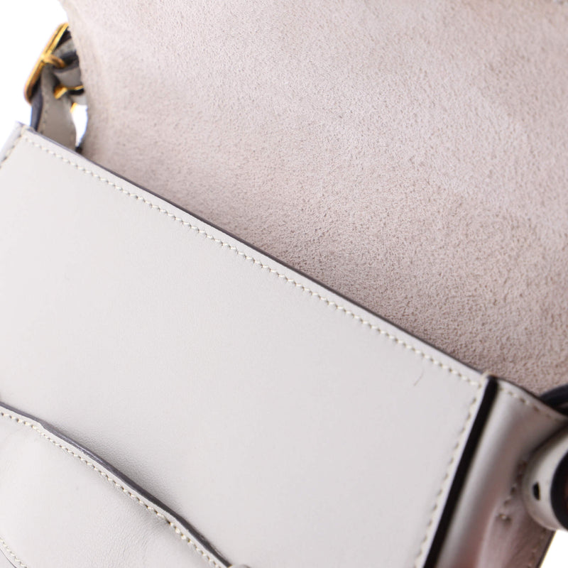 Symmetrical Shoulder Bag Leather Mini
