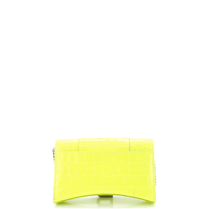 Hourglass Chain Wallet Crocodile