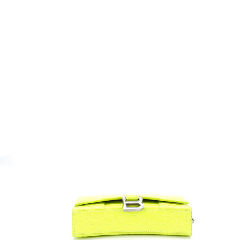 Hourglass Chain Wallet Crocodile