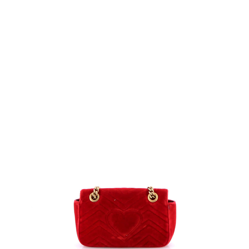 Gg Marmont Flap Bag Matelasse Velvet