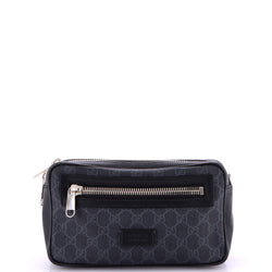 Soft Zip Belt Bag Gg Coated Canvas Small