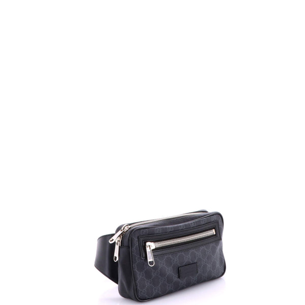 Soft Zip Belt Bag Gg Coated Canvas Small