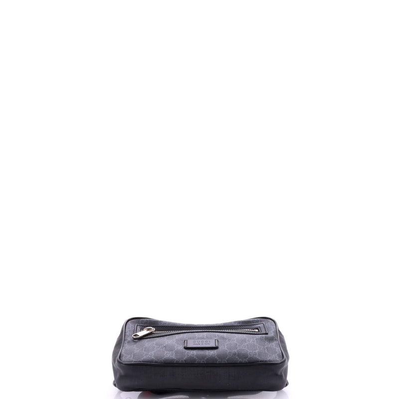 Soft Zip Belt Bag Gg Coated Canvas Small